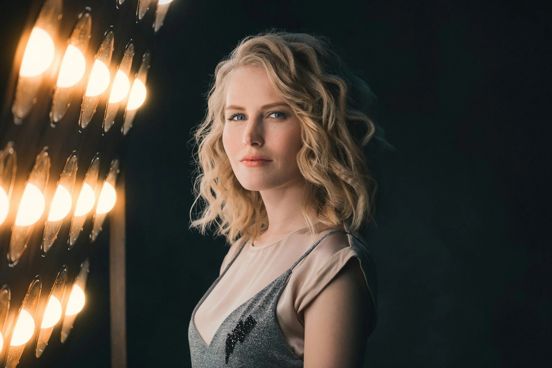 Editorial adult portrait showing natural skin texture